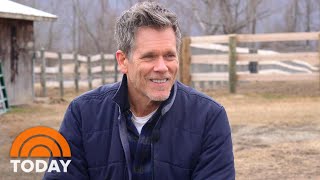 Kevin Bacon Talks About His TV Show Wife Kyra Sedgwick And Their Goats  TODAY [upl. by Nauqan]