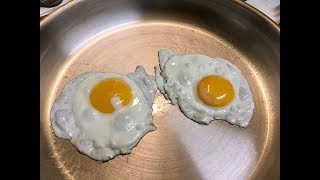 Stainless Steel Non Stick Fried Eggs [upl. by Eeraj]