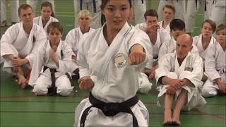 World Champion RIKA USAMI Teaching Kata KOSOKUN SHO [upl. by Sacksen]