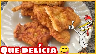 COMO FAZER PEITO DE FRANGO EMPANADO NA FARINHA DE TRIGO jessica Leopoldina🐝 [upl. by Eillime]