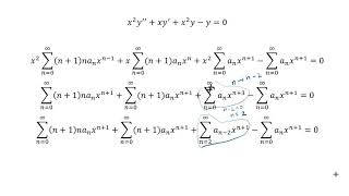 Solving Bessels differential equation using Frobenius Method part 1 of 2 [upl. by Marzi]