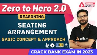 Seating Arrangement Basic Concept amp Approach L1  Reasoning Banking Foundation Adda247 Class14 [upl. by Yacano]