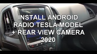 Opel astra J android radio installation aliexpress [upl. by Elleinaj]