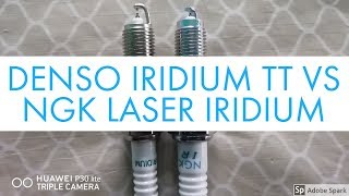 NGK LASER IRIDIUM VS DENSO IRIDIUM TT SPARK PLUGS [upl. by Koah231]