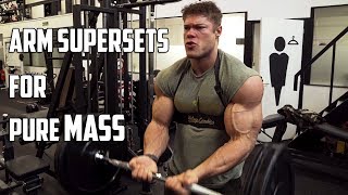 ARM SUPERSET Workout  Pumped up for the Arnold [upl. by Ethbun]