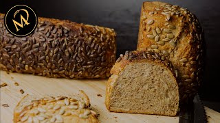 Sonnenblumenkern Vollkornbrot selber backen [upl. by Guise]