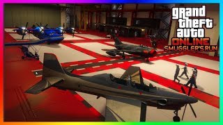 GTA 5 Online  HANGARS EXPLAINED  How To BuyUse A Hangar Guide  GTA 5 ONLINE SMUGGLERS RUN DLC [upl. by Hadlee]