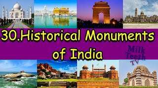 30 Famous Indian Historical Monuments With Pictures and Description  UNESCO World Heritage Sites [upl. by Syah]