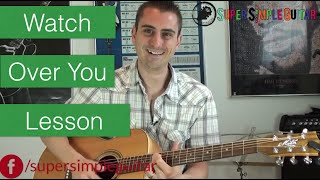 Alter Bridge  Watch Over You  Guitar lesson  Tutorial  Open G tuning Rhythm Lesson [upl. by Neerehs]