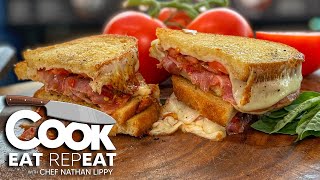 Italian Cheesy Panini  Cook Eat Repeat  Blackstone Griddles [upl. by Sorensen134]