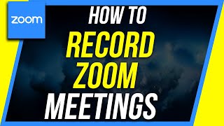 How to Record a Zoom Meeting  As Participant or Host [upl. by Noral]