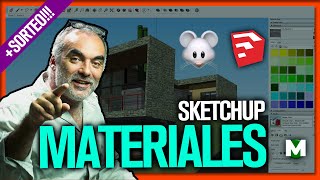 📕📗📘📙 Poner MATERIALES en sketchup 2020🐭 [upl. by Ardnosac]