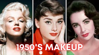 1950s OLD HOLLYWOOD GLAM Makeup Tutorial  3 Iconic Makeup Looks [upl. by Hanser50]