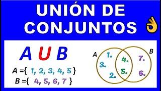 UNION DE CONJUNTOS [upl. by Ytsur993]