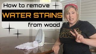 Remove Water Stains from Wood for Good [upl. by Peggi]