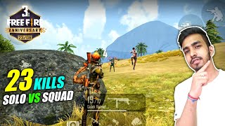 23 KILLS WITH NEW CHARACTERS  FREE FIRE 3rd ANNIVERSARY SPECIAL GAMEPLAY [upl. by Htieh708]