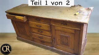 Opas Erbe Küchenschrank von 1890 Teil 1 von 2  Möbel restaurieren [upl. by Norag]