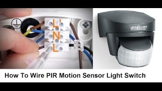 How To Wire PIR Motion Sensor Light Switch [upl. by Bradlee]