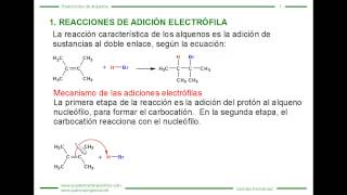 Adiciones Electrófilas a Alquenos [upl. by Kelly]