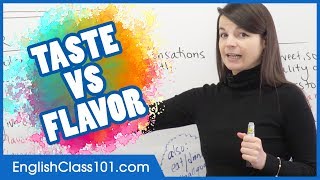 Taste vs Flavor What’s the Difference  Basic English Grammar [upl. by Janyte]