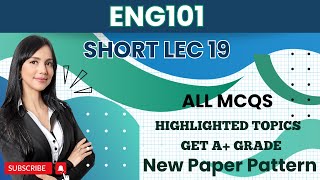 ENG101 Short Lecture 19Highlighted QuestionsENG101 LecturesFinal TermFull Detail In Short Time [upl. by Nosral]