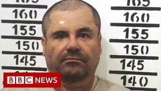 El Chapo Rare prison video emerges  BBC News [upl. by Arramat]