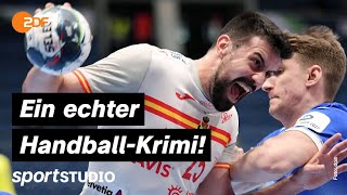 Russland – Spanien Highlights  HandballEM 2022  sportstudio [upl. by Ayyidas]