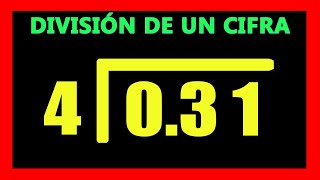 ✅👉 Divisiones de 1 cifra con Punto Decimal [upl. by Nuahsar]