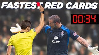 Fastest Red Cards in MLS [upl. by Enoob]