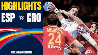 Spain vs Croatia Highlights  Day 17  Mens EHF EURO 2020 [upl. by Ddart175]