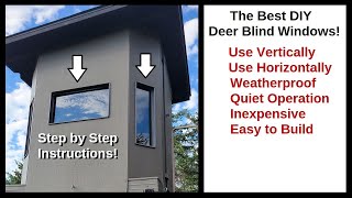 Deer Hunting Box Blind Window Build  The DIY Solution [upl. by Jacobine]