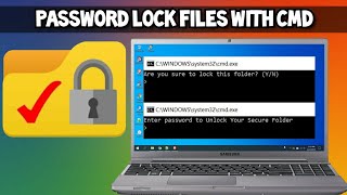 Hide and Password lock a Folder in Windows PC with CMD 2021 Guide [upl. by Hedi]