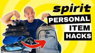 SNEAKY Tips for Packing a Spirit Airlines Personal Item Backpack WARNING Use At Your Own Risk [upl. by Irahk]