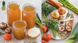 How To Make Vegetable Broth  Easy amp Cheap [upl. by Aryahay]