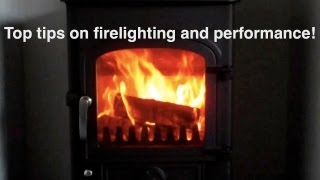 How to light the perfect fire in a wood burning stove Using my special inverted V technique [upl. by Ilhsa]