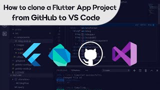 How to clone a Flutter appproject from GitHub to VS Code  Beginners Tutorial [upl. by Zetnod]