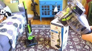 Bissell PowerForce Compact Turbo with Turbo Brush  Power Force Vacuum  Demo and Review [upl. by Alaecim]