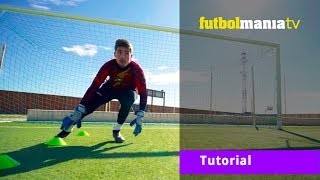 TUTORIAL Mejora como portero con estos 3 ejercicios básicos [upl. by Naginarb]