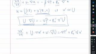 Linearized Navier Stokes equation [upl. by Ailuig]