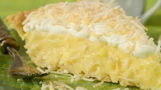 Coconut Cream Pie Recipe Demonstration  Joyofbakingcom [upl. by Berlin]