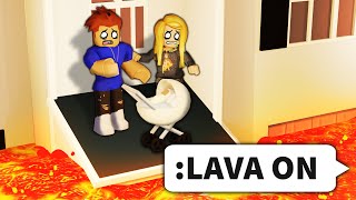 I used ROBLOX ADMIN to MAKE LAVA RISE [upl. by Blackstock]