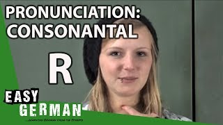 Visual Guide to German Pronunciation  Consonantal R [upl. by Analahs]