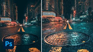 Rain Effect Photoshop Tutorial [upl. by Enriqueta752]