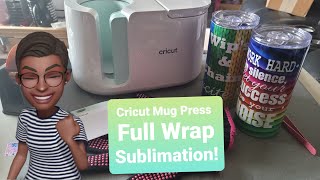 Cricut Mug Press  How to SUBLIMATE a Full wrap Tumbler [upl. by Hsiekal]