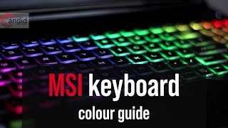 How to change MSI laptops keyboard colour [upl. by Reace]