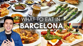 TOP 10 RESTAURANTS IN BARCELONA  Barcelona Food Guide [upl. by Sirahs]