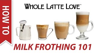 Milk Frothing for Beginners [upl. by Eulalie]