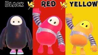 FALL GUYS BLACK VS RED VS YELLOW WITH SUBSCRIBERS E1612 [upl. by Llatsyrc]