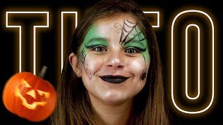 TUTO MAQUILLAGE FACILE  LA SORCIERE [upl. by Maxima]