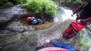 CanyoningTour  Ötztal  Untere Auerklamm [upl. by Ahsini]